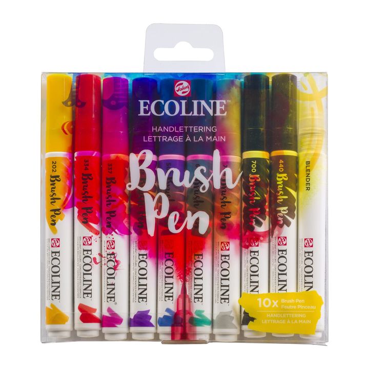 Akvarelové perá Ecoline Brush Pen Hand Lettering — obrázok 1