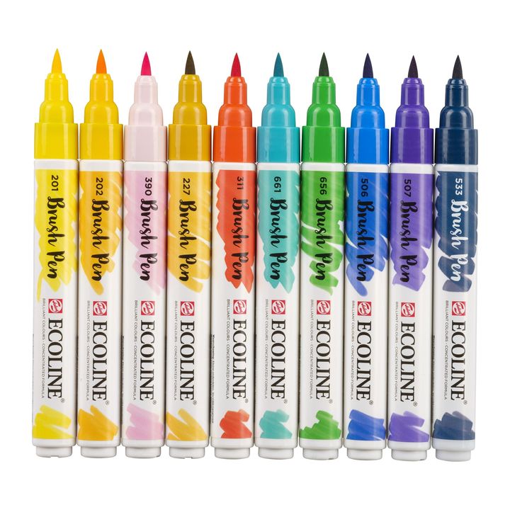 Akvarelové perá Ecoline Brush Pen Illustrator — obrázok 3