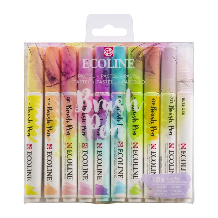 Akvarelové perá Ecoline Brush Pen Pastel — obrázok 1