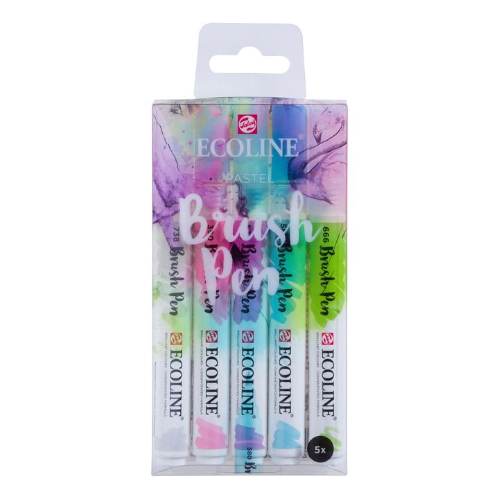 Akvarelové perá Ecoline Brush Pen Pastel — obrázok 1