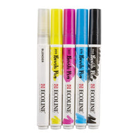 Akvarelové perá Ecoline Brush Pen Primary — obrázok 3
