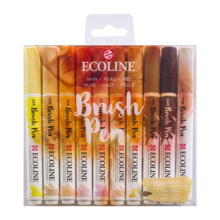 Akvarelové perá Ecoline Brush Pen Skin — obrázok 5
