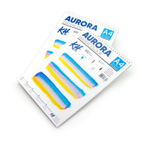 Akvarelový blok AURORA cold press so špirálou - 12 listový | rôzne formáty — obrázok 2