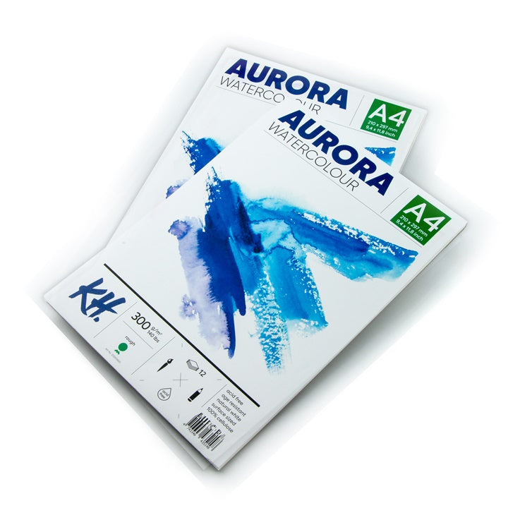 Akvarelový blok AURORA rough - 12 listový | rôzne formáty — obrázok 3