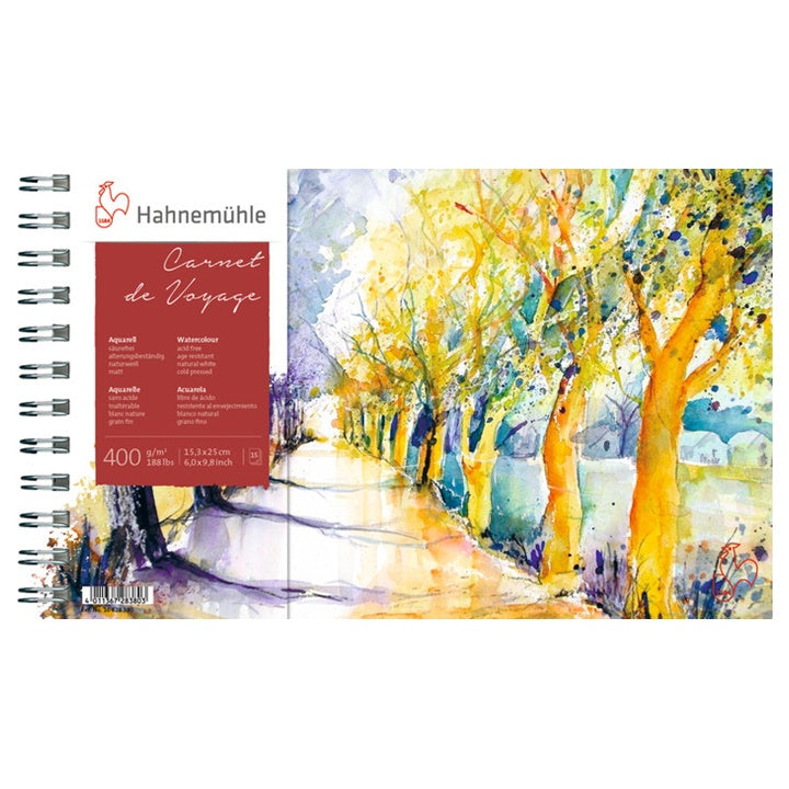 Akvarelový blok Hahnemühle Carnet de Voyage 15,3 x 25 cm | ARTMIE