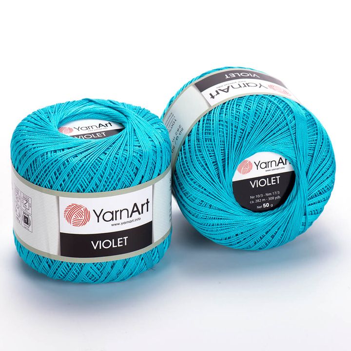 Bavlnená priadza YarnArt Violet 50 g  | rôzne farby — obrázok 2