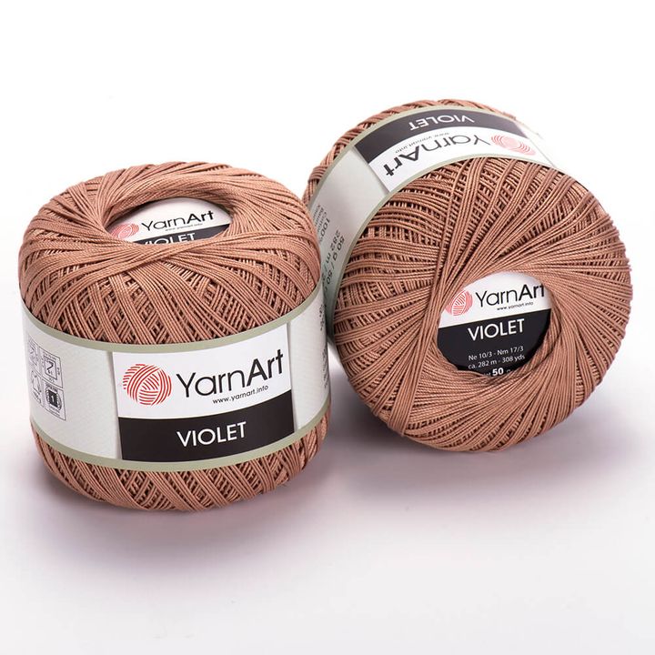 Bavlnená priadza YarnArt Violet 50 g  | rôzne farby — obrázok 3
