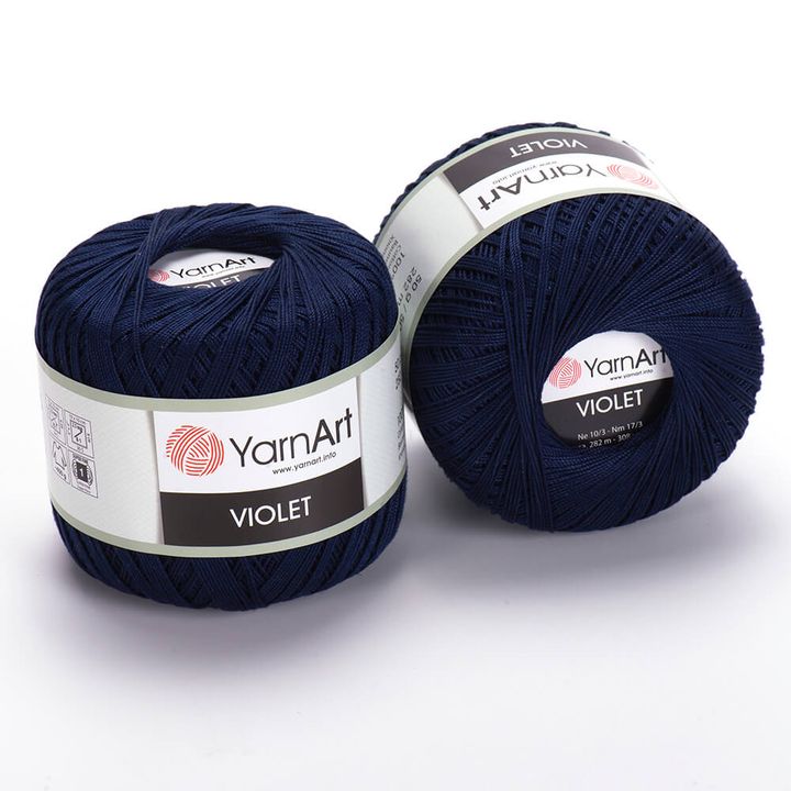 Bavlnená priadza YarnArt Violet 50 g  | rôzne farby — obrázok 4