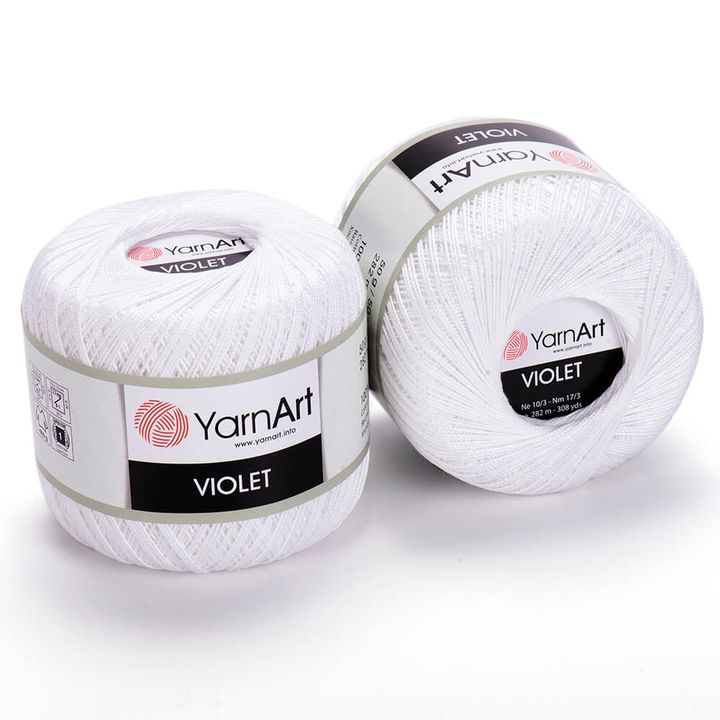 Bavlnená priadza YarnArt Violet 50 g  | rôzne farby — obrázok 5