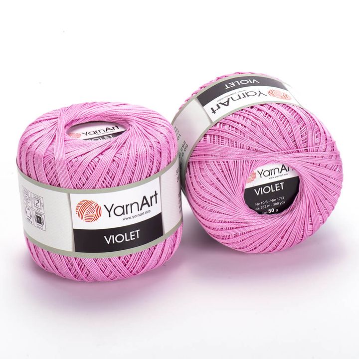 Bavlnená priadza YarnArt Violet 50 g  | rôzne farby — obrázok 6