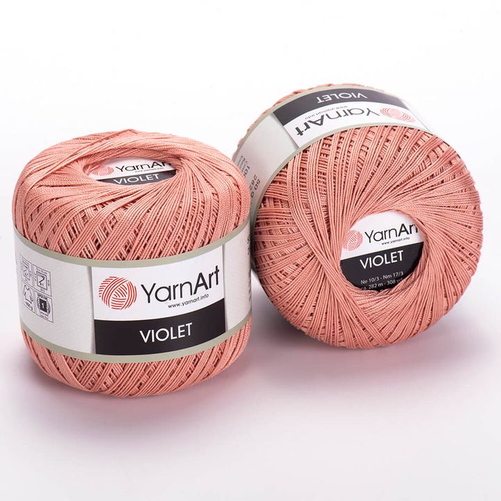 Bavlnená priadza YarnArt Violet 50 g  | rôzne farby — obrázok 7