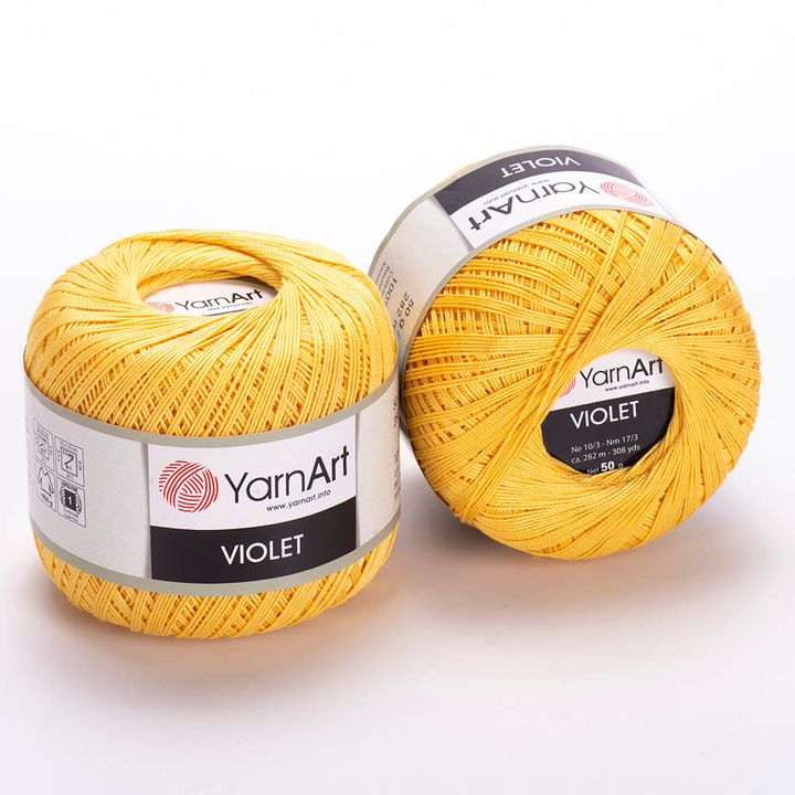 Bavlnená priadza YarnArt Violet 50 g  | rôzne farby — obrázok 8