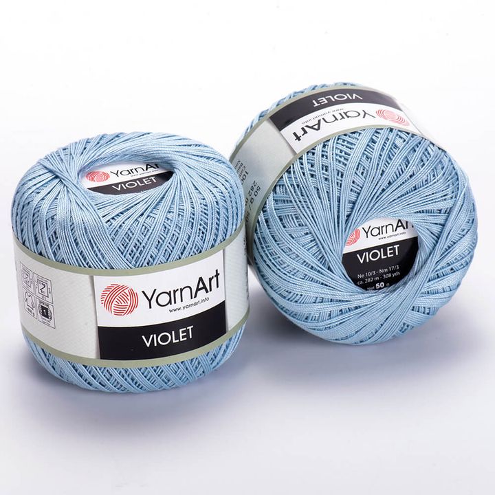 Bavlnená priadza YarnArt Violet 50 g  | rôzne farby — obrázok 10