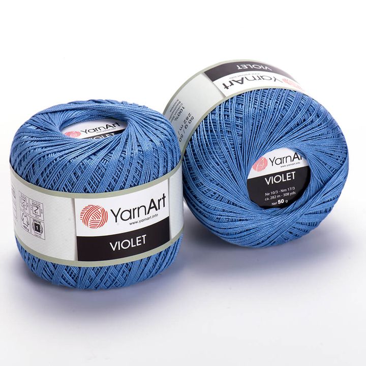 Bavlnená priadza YarnArt Violet 50 g  | rôzne farby — obrázok 11