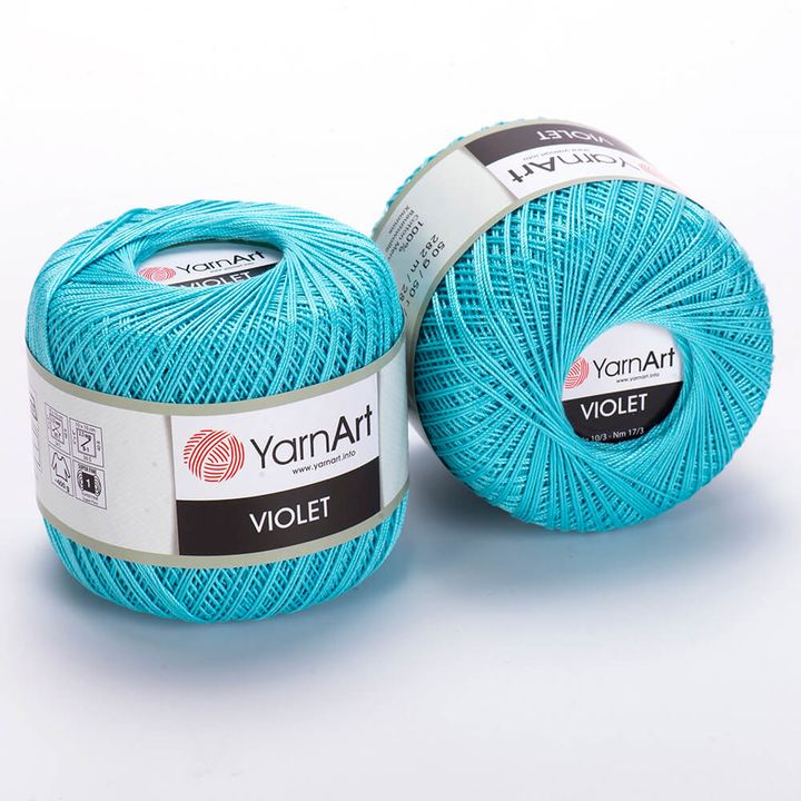 Bavlnená priadza YarnArt Violet 50 g  | rôzne farby — obrázok 12