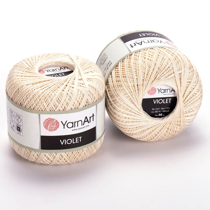 Bavlnená priadza YarnArt Violet 50 g  | rôzne farby — obrázok 13