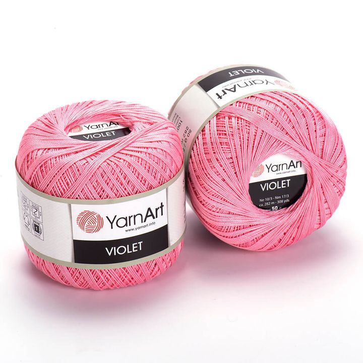 Bavlnená priadza YarnArt Violet 50 g  | rôzne farby — obrázok 14