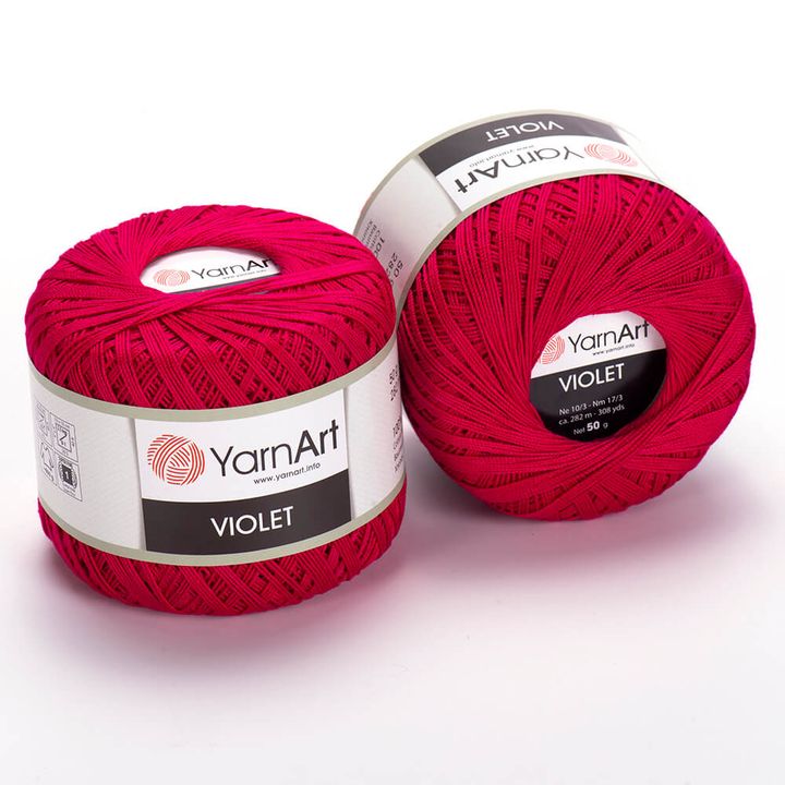 Bavlnená priadza YarnArt Violet 50 g  | rôzne farby — obrázok 17