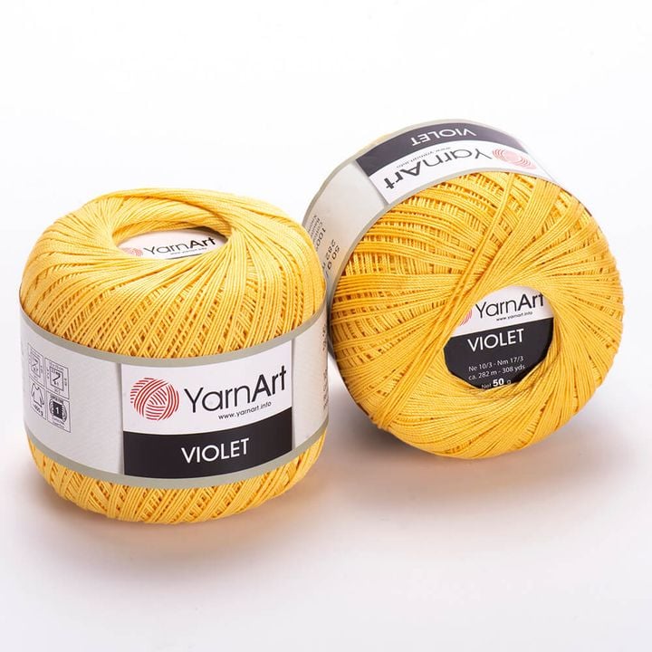 Bavlnená priadza YarnArt Violet 50 g  | rôzne farby — obrázok 1