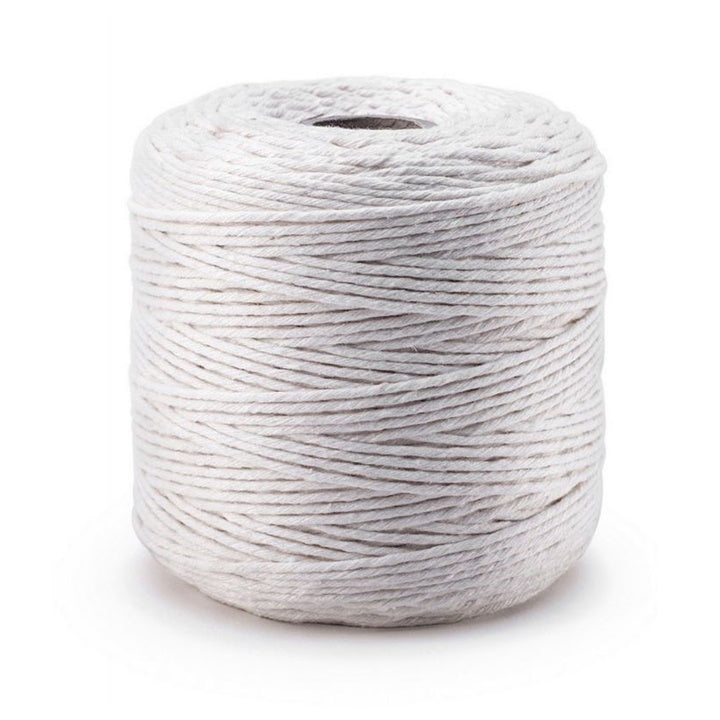 Bavlnená šnúrka na macramé 2 mm biela - DP Craft | rôzne veľkosti — obrázok 3