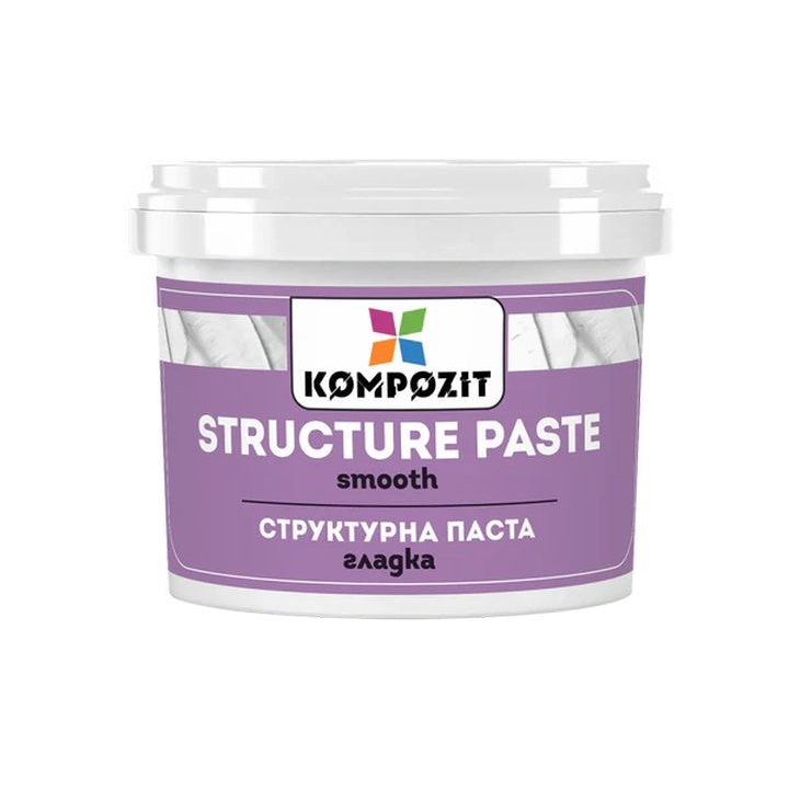 Biela hladká štruktúrovacia pasta od Kompozit