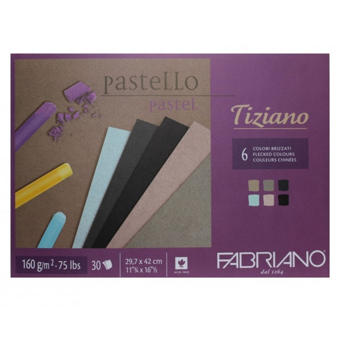 Blok farebných papierov pre pastel FABRIANO Tiziano | rôzne rozmery — obrázok 4