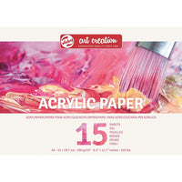 Blok papierov pre akrylové farby 15 listov  | rôzne formáty — obrázok 3