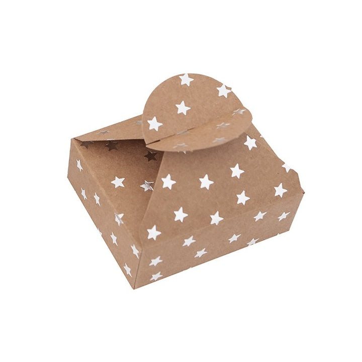 Darčekové krabičky so strieborným vzorom 6x7,5x2,5 cm – 4 ks | rôzne motívy — obrázok 3