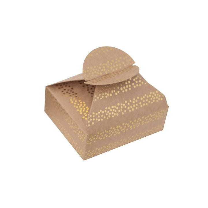 Darčekové krabičky so zlatým vzorom 6x7,5x2,5 cm – 4 ks | rôzne motívy — obrázok 4