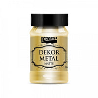 Dekoračná farba Pentart 100 ml metalická matná | rôzne farby — obrázok 5