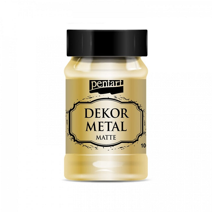 Dekoračná farba Pentart 100 ml metalická matná | rôzne farby — obrázok 5
