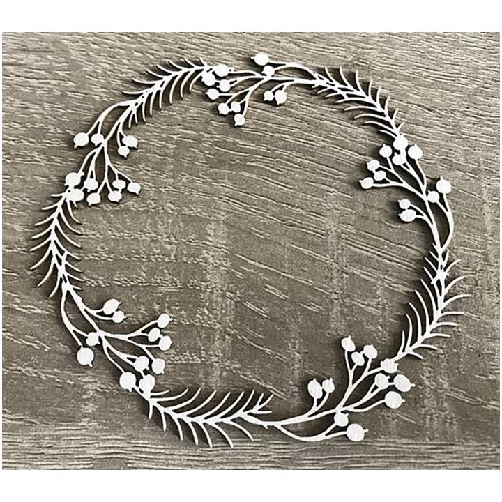 Drevený ozdobný výrez rámček – ornament – 1 ks