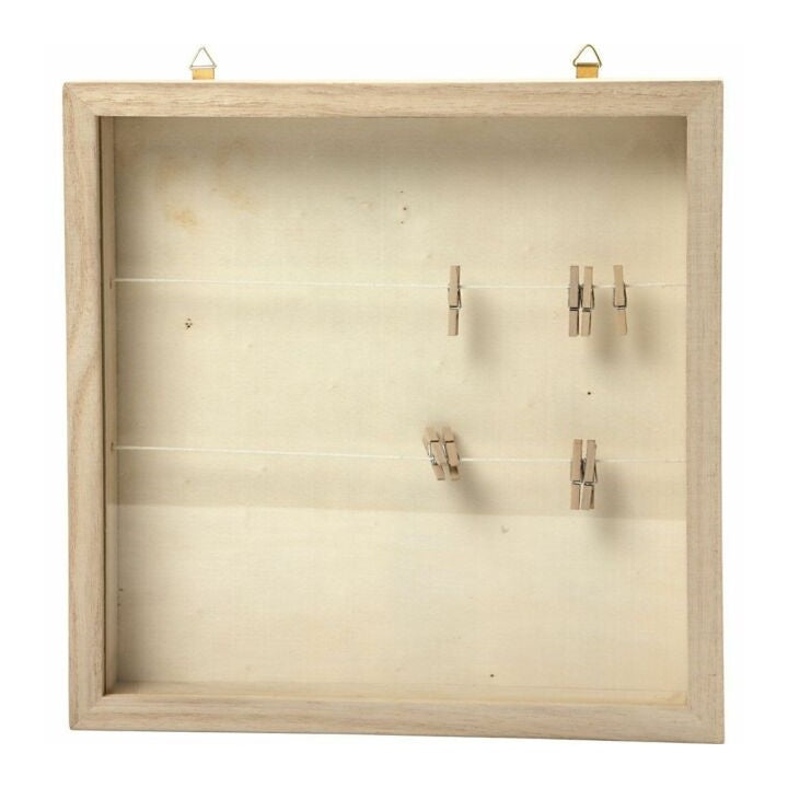 Drevený rámček 3D 23x23 cm