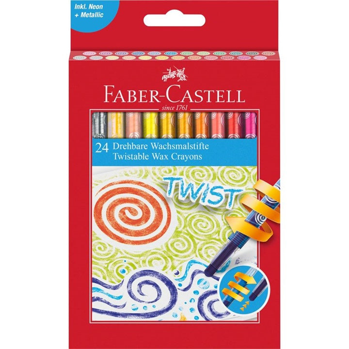Faber Castell vysúvacie voskovky Twist | rôzne sety — obrázok 1