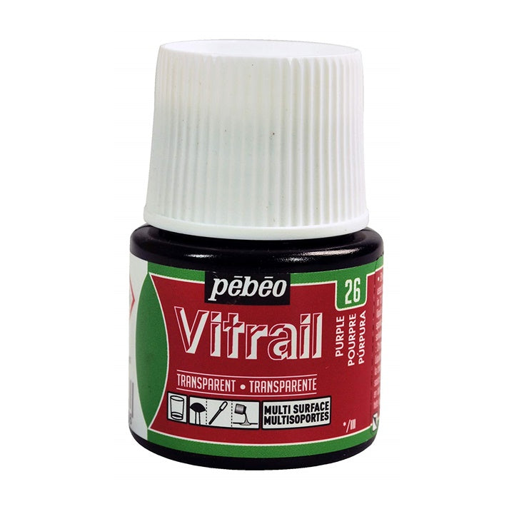 Farba na sklo Pebeo Vitrail 45 ml | rôzne farby — obrázok 2