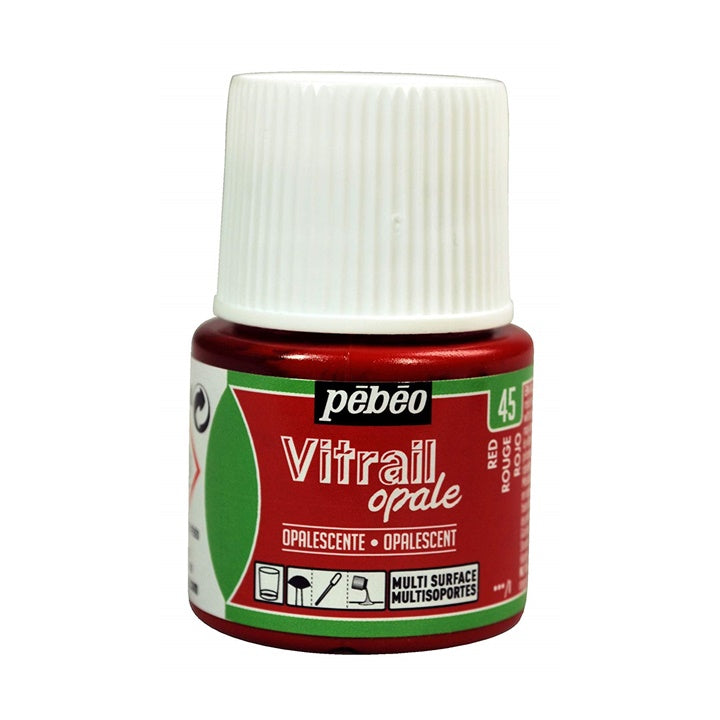 Farba na sklo Pebeo Vitrail Opale 45 ml | rôzne farby