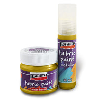 Farba na textil metalická - 20 ml | rôzne farby — obrázok 3