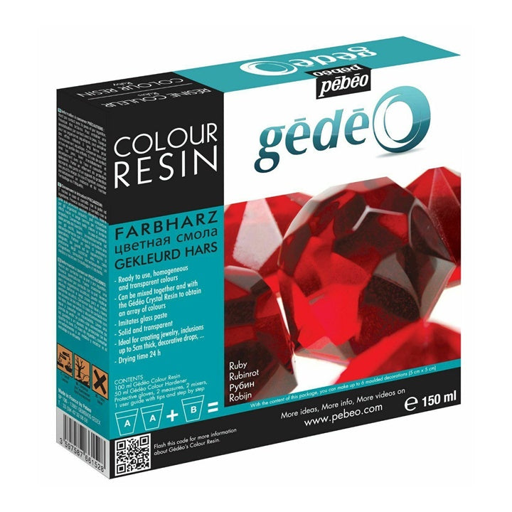 Farebná krištáľová živica Pebeo Gedeo 150 ml | rôzne farby — obrázok 1