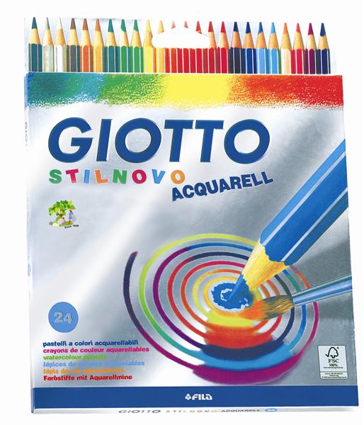 Farebné ceruzky GIOTTO STILNOVO AQUARELL - 24 farieb