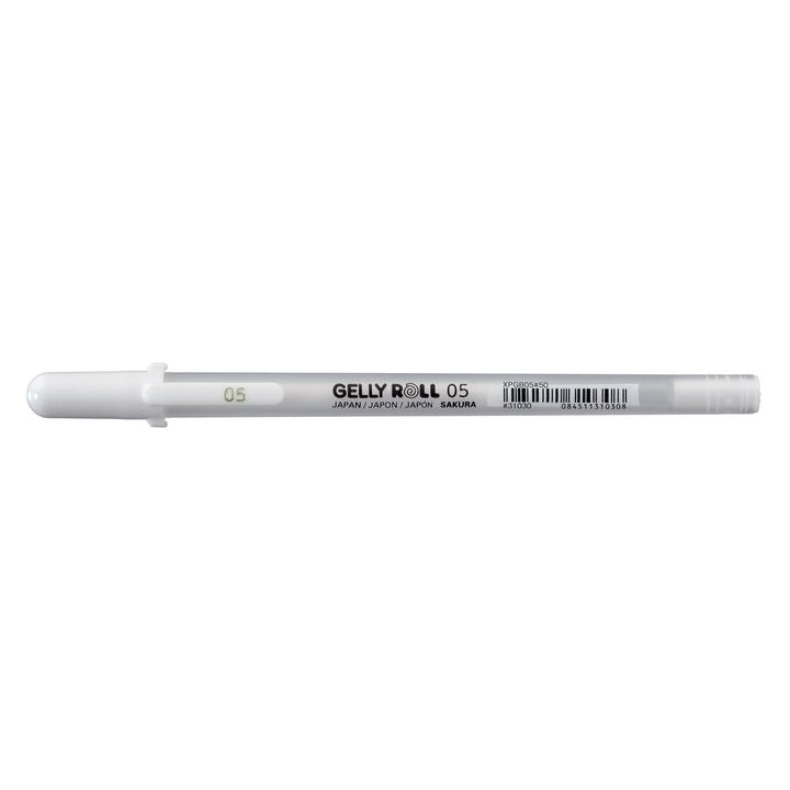 Gélové pera Sakura Gelly Roll biele odtiene  | rôzne hrúbky — obrázok 4
