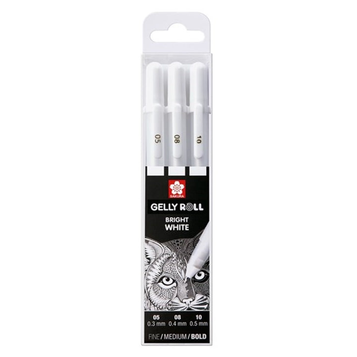 Gélové perá Sakura Gelly Roll bright white - 3 ks | rôzne varianty — obrázok 4