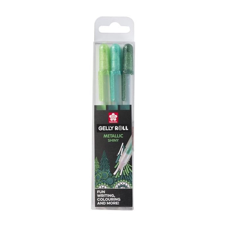 Gélové perá Sakura Gelly Roll METALLIC - 3 ks | rôzne sady — obrázok 3