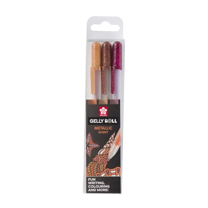 Gélové perá Sakura Gelly Roll METALLIC - 3 ks | rôzne sady — obrázok 5