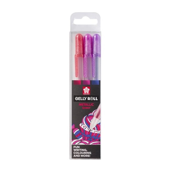 Gélové perá Sakura Gelly Roll METALLIC - 3 ks | rôzne sady — obrázok 2