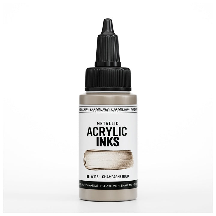 Koncentrovaný akrylový atrament, metalický - 30 ml | rôzne odtiene — obrázok 5