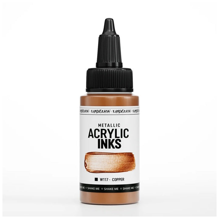 Koncentrovaný akrylový atrament, metalický - 30 ml | rôzne odtiene — obrázok 8