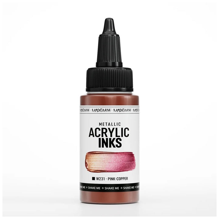 Koncentrovaný akrylový atrament, metalický - 30 ml | rôzne odtiene — obrázok 15