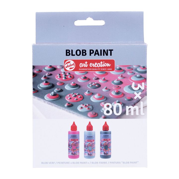 Kreatívna sada Art Creation Blob Paint ružové 3 x 80 ml — obrázok 5