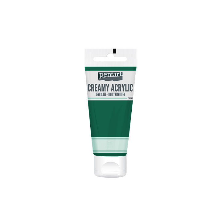Krémová akrylová farba pololesklá Pentart 200 ml | rôzne odtiene — obrázok 13