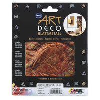 KREUL červeno-zlatá dekoračná fólia Kvety 140 x 140 mm 6 ks — obrázok 2